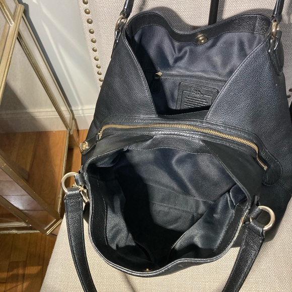 Coach Edie Black Shoulder Bag - Picture 6 of 12